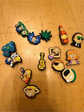 Multicolor Rick and Morty Character Shoe Charms